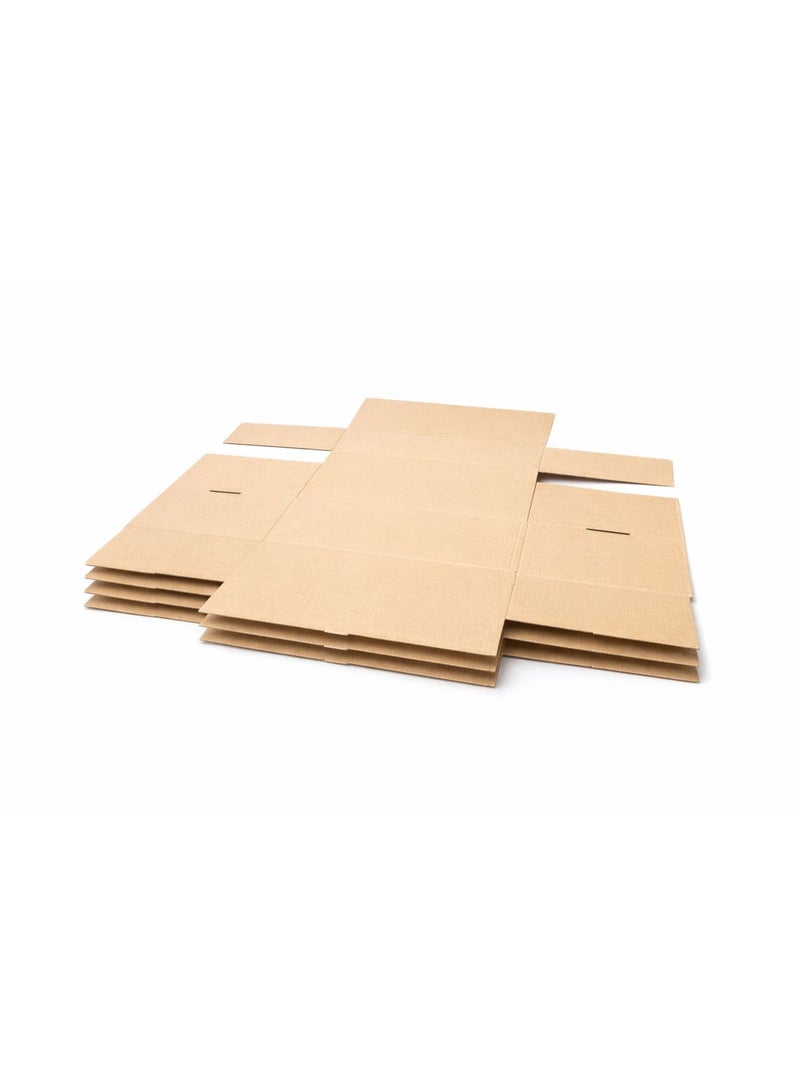 Set of 5 Cardboard Packaging Boxes – Size 36 × 25 × 15 cm – Strong Foldable Shipping and Storage Boxes Easy to Assemble - Image 2